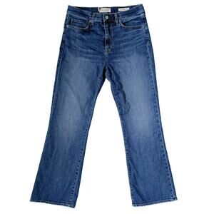 Nili Lotan Boot Cut Jeans 30 Classic Blue Mid Rise Designer Denim Luxury